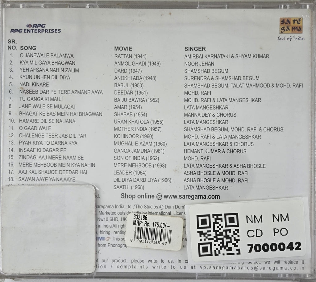 Naushad - Solid Gold Volume 1 (CD)