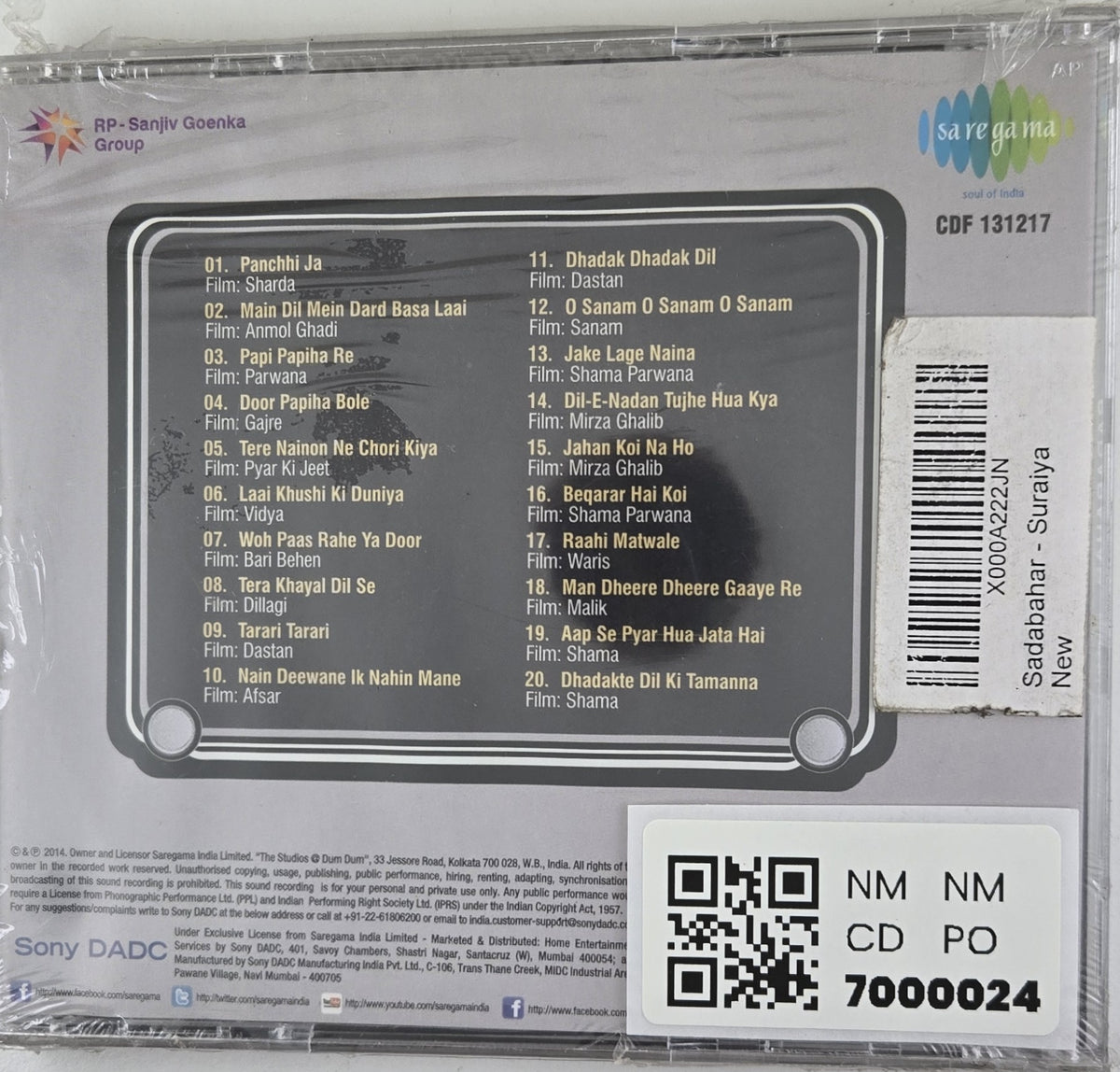 Suraiya - Sadabahar (CD)