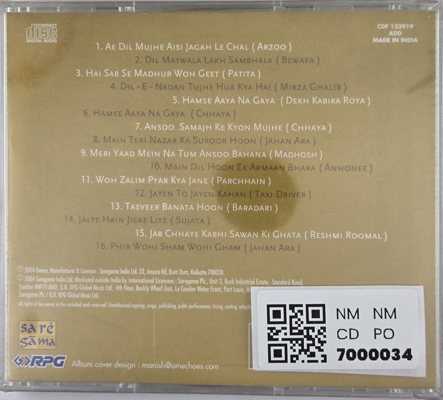 Talat Mahmood - Greatest Hits: His Finest Ever (CD)