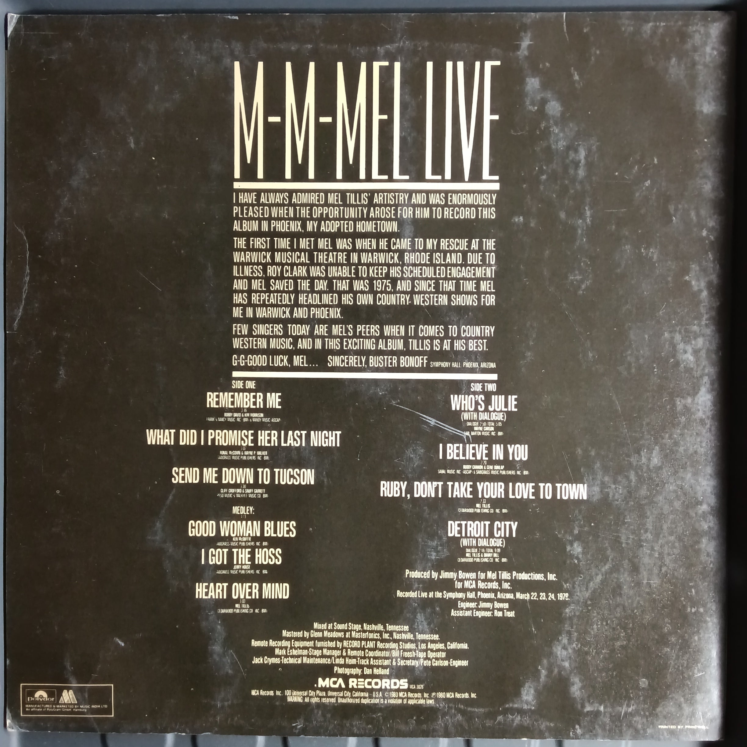 M-M Mel - M-M Mel Live (Vinyl)