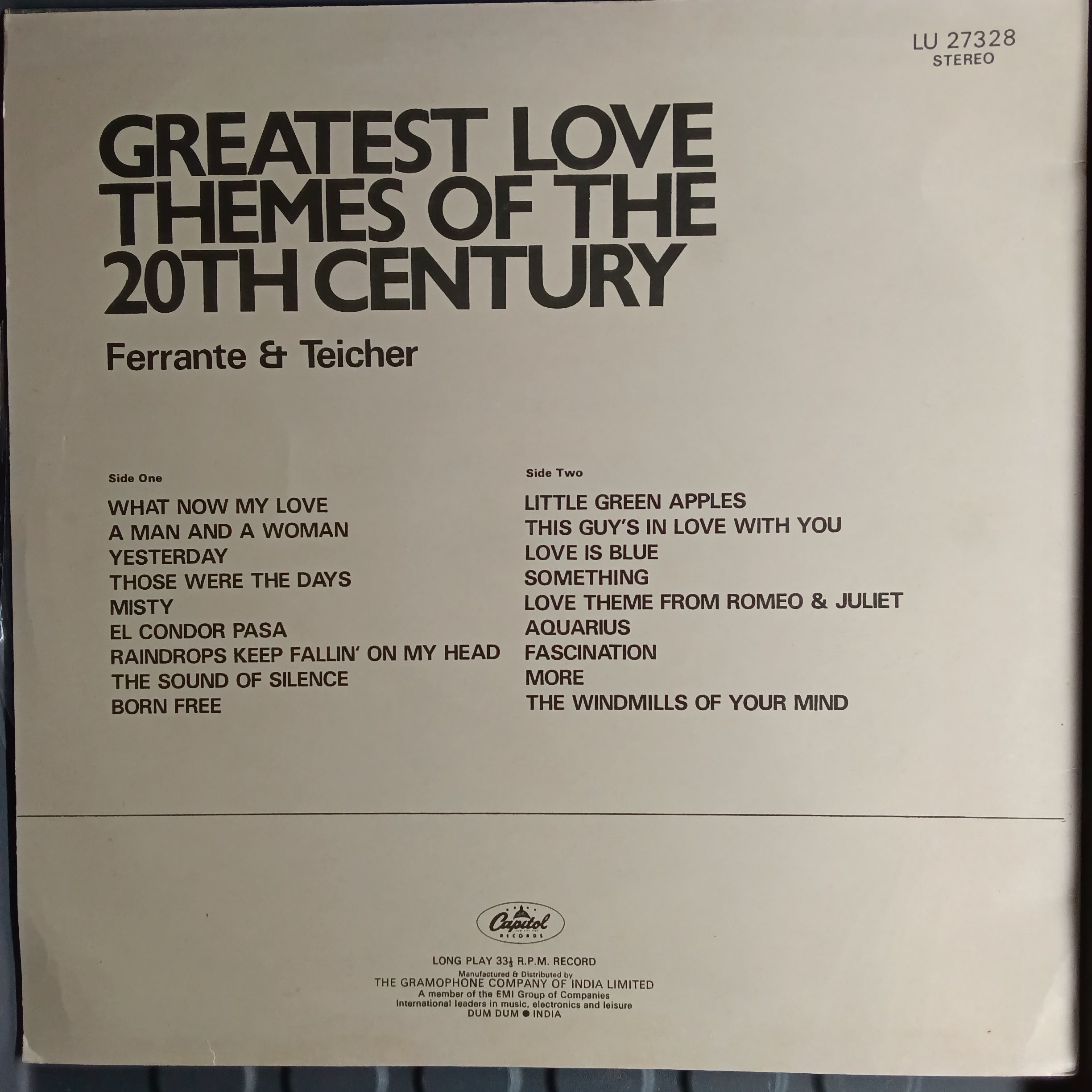 Ferrante & Teicher - Greatest Love Themes Of The 20th Century (Vinyl)