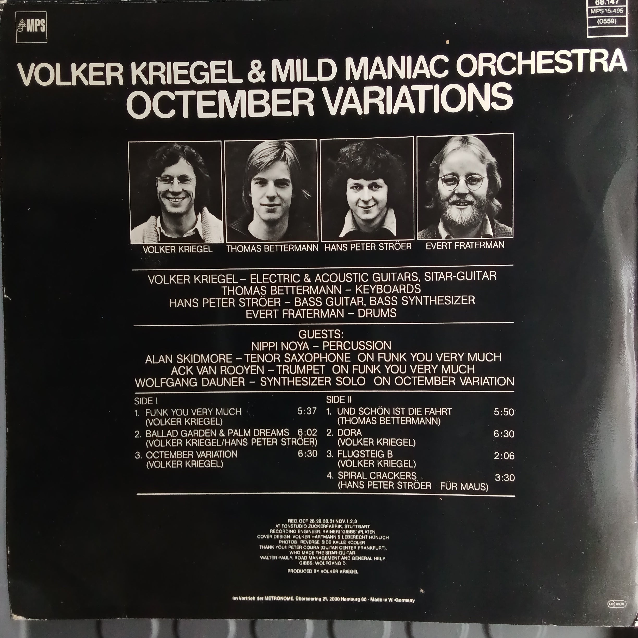 Volker Kriegel & Mild Maniac Orchestra - Octember Variations (Vinyl)