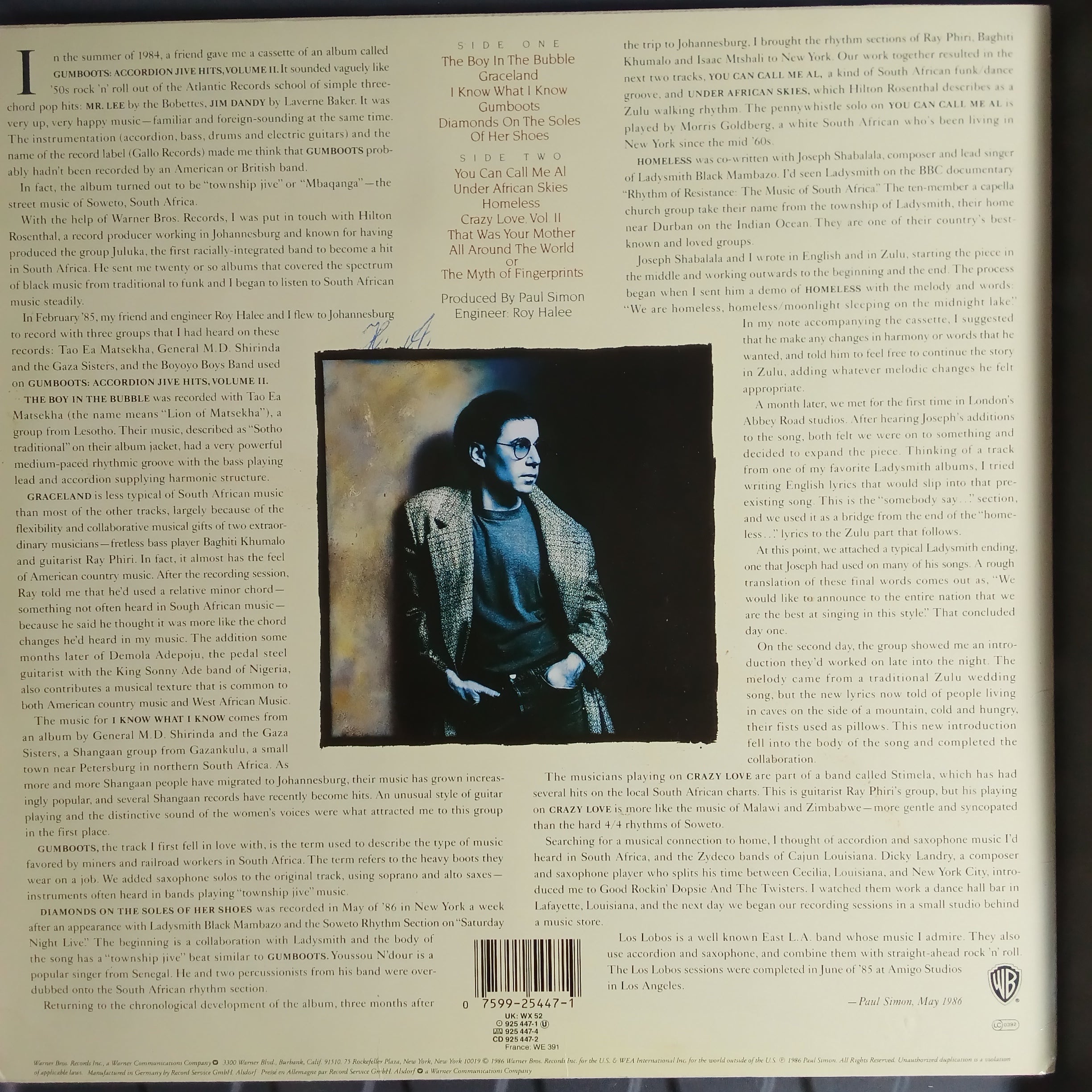 Paul Simon - Graceland (Vinyl)