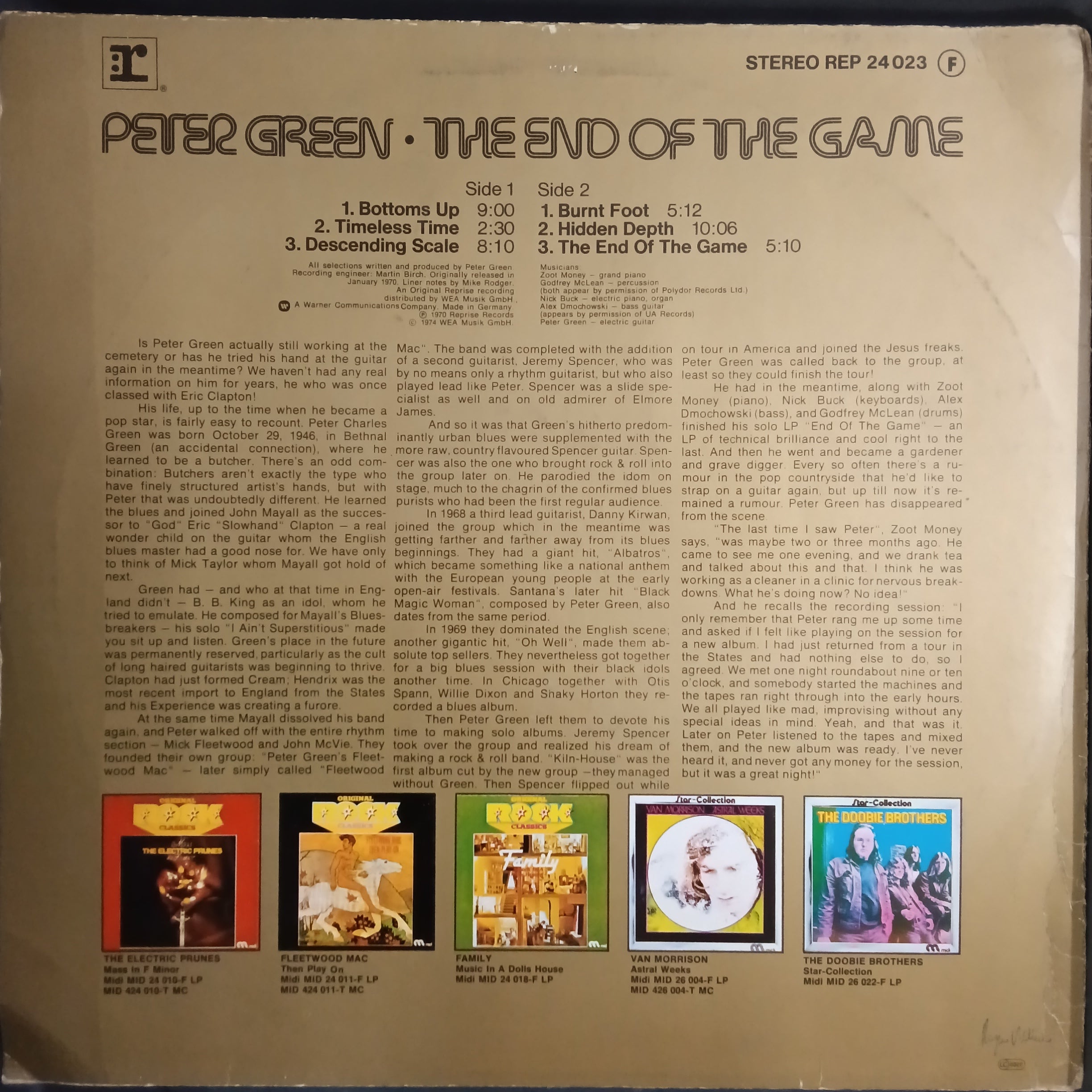 Peter Green - The End Of The Game (Vinyl)