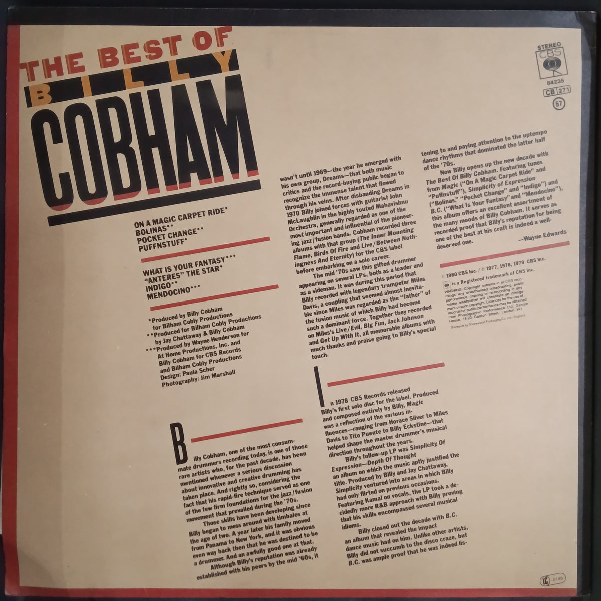 Billy Cobham - The Best Of... (Vinyl)