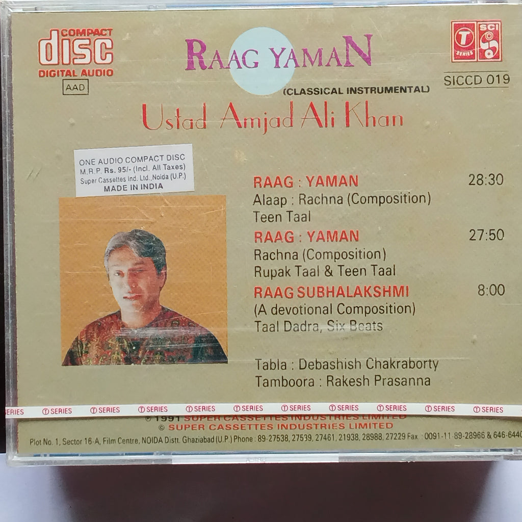Amjad Ali Khan  - Raag Yaman - Immortal Series. (CD)