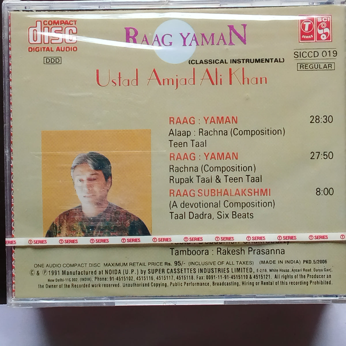 Amjad Ali Khan  - Raag Yaman - Immortal Series (CD)