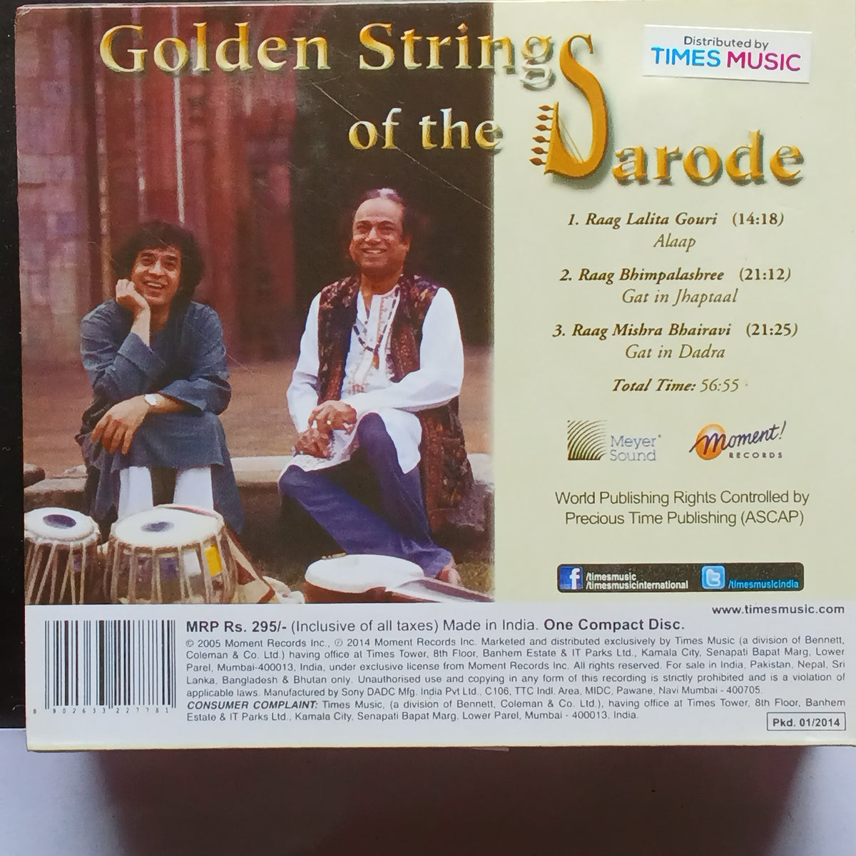 Aashish Khan  - Golden String Of The Sarode  (CD)