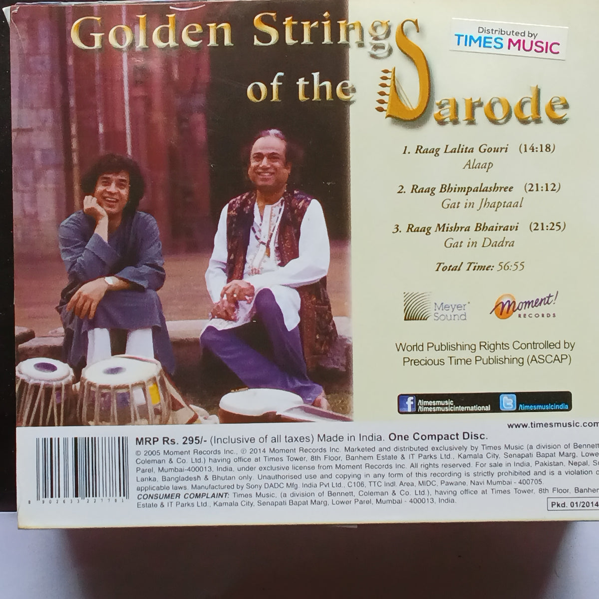 Aashish Khan  - Golden String Of The Sarode  (CD)