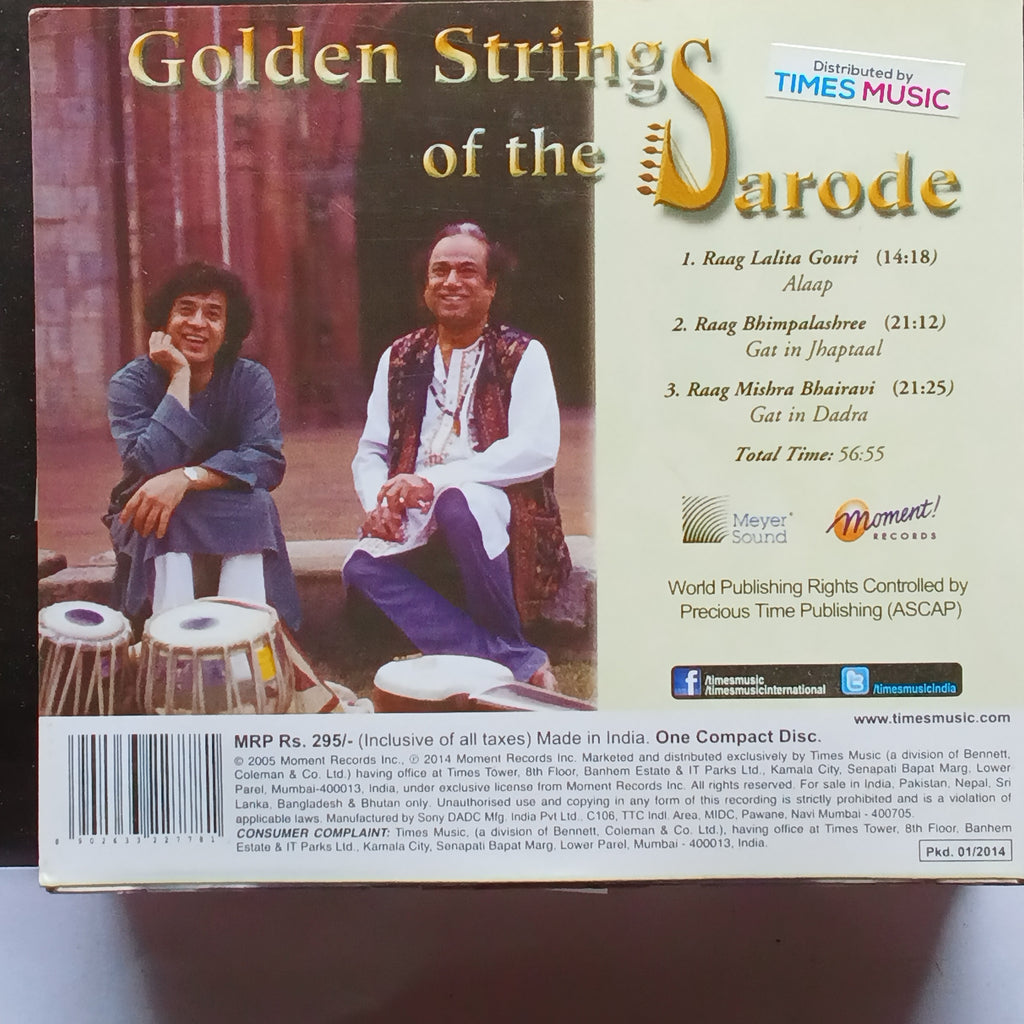 Aashish Khan  - The Golden String Of The Sarode  (CD)