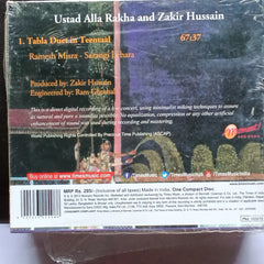 Alla Rakha And Zakir Hussain  - Tabla Duet In Teental  (CD)