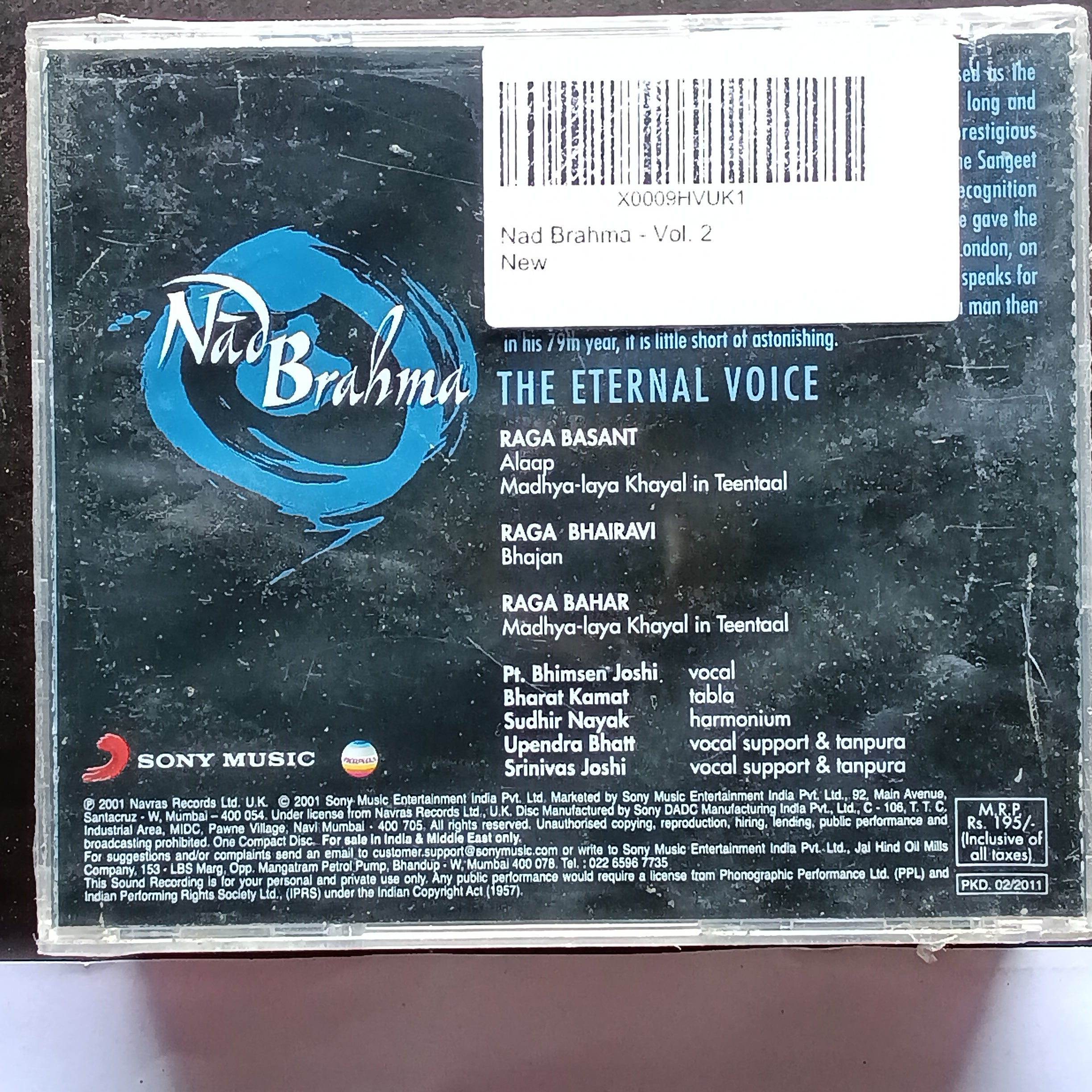 Bhimsen Joshi - Nad Brahma - The Eternal Voice (CD)