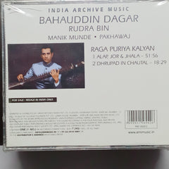 Bahauddin Dagar - Rudra Bin - India Archive Music - Raga Puriya Kalyan (CD)