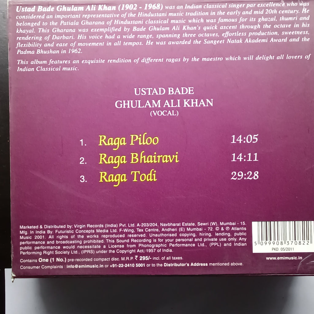 Bade Ghulam Ali Khan  - Classical Encounter (CD)