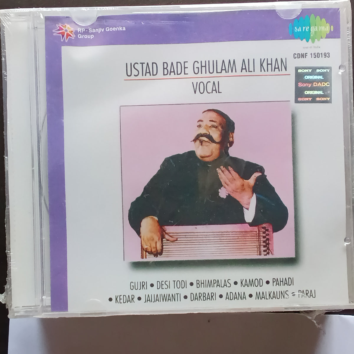 Bade Ghulam Ali Khan  - Vocal - Various Ragas (CD)