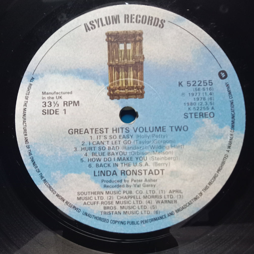 Linda Ronstadt  - Greatest Hits Volume Two (Vinyl)