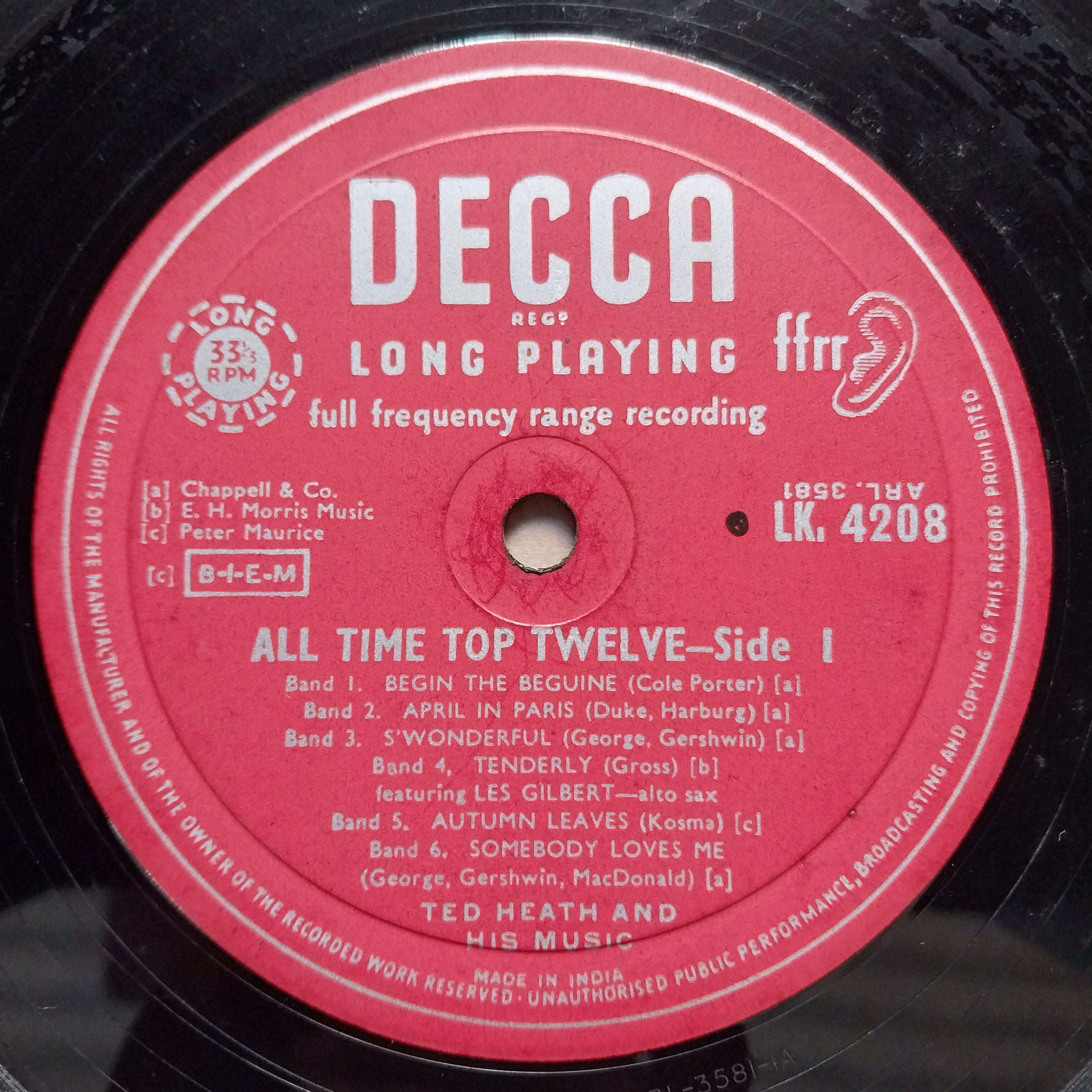 Ted Heath And His Music  - All Time Top Twelve (Vinyl)