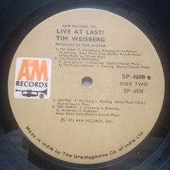 Tim Weisberg –  - Live At Last (Vinyl)