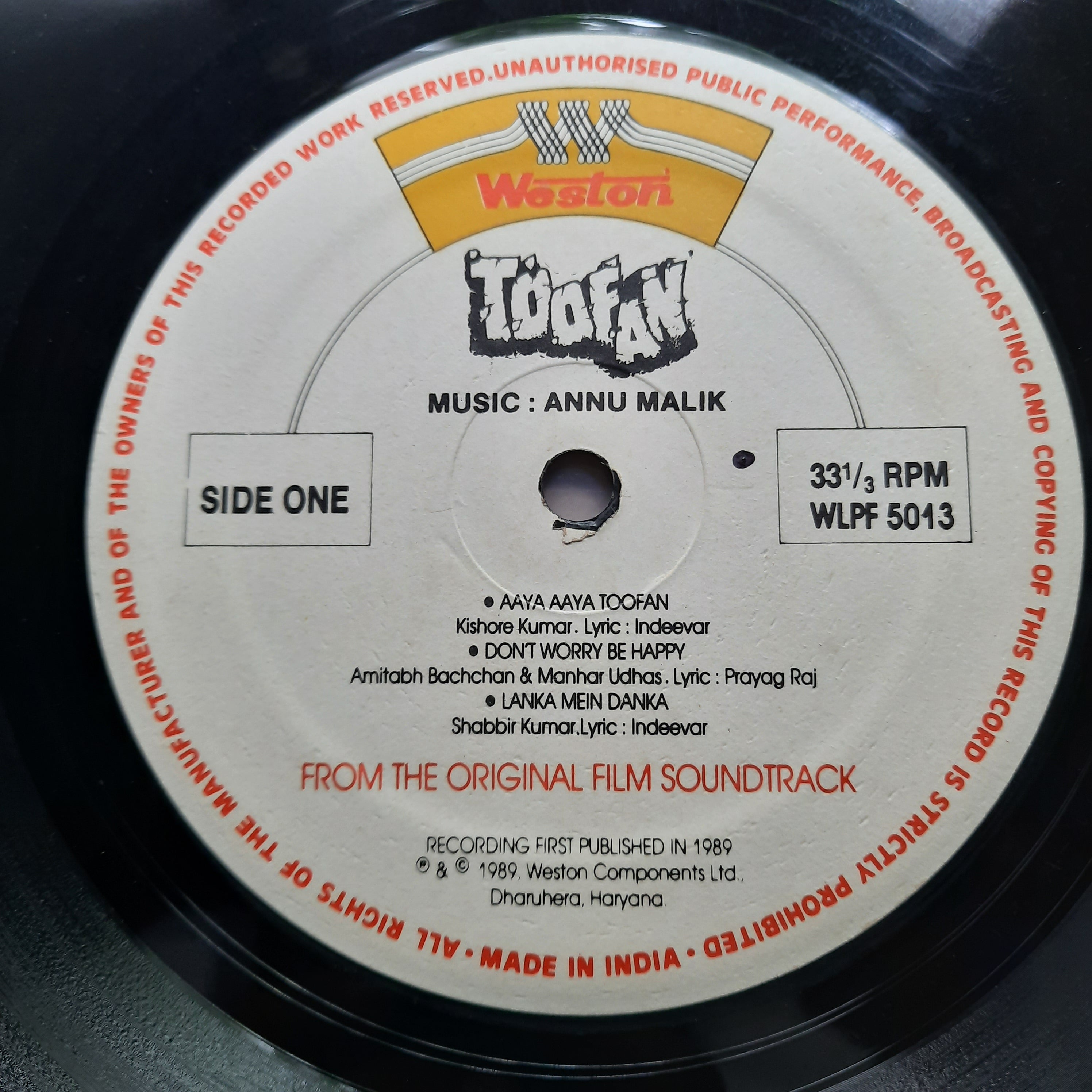 Anu Malik  - Toofan (Vinyl)