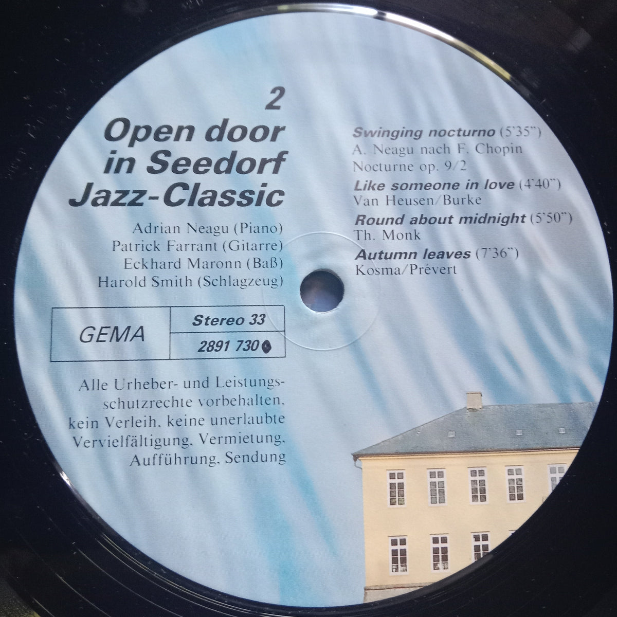 Adrian Neagu, Patrick Farrant, Eckhard Maronn, Harold Smith (13)  - Open Door In Seedorf Jazz Classic (Vinyl)