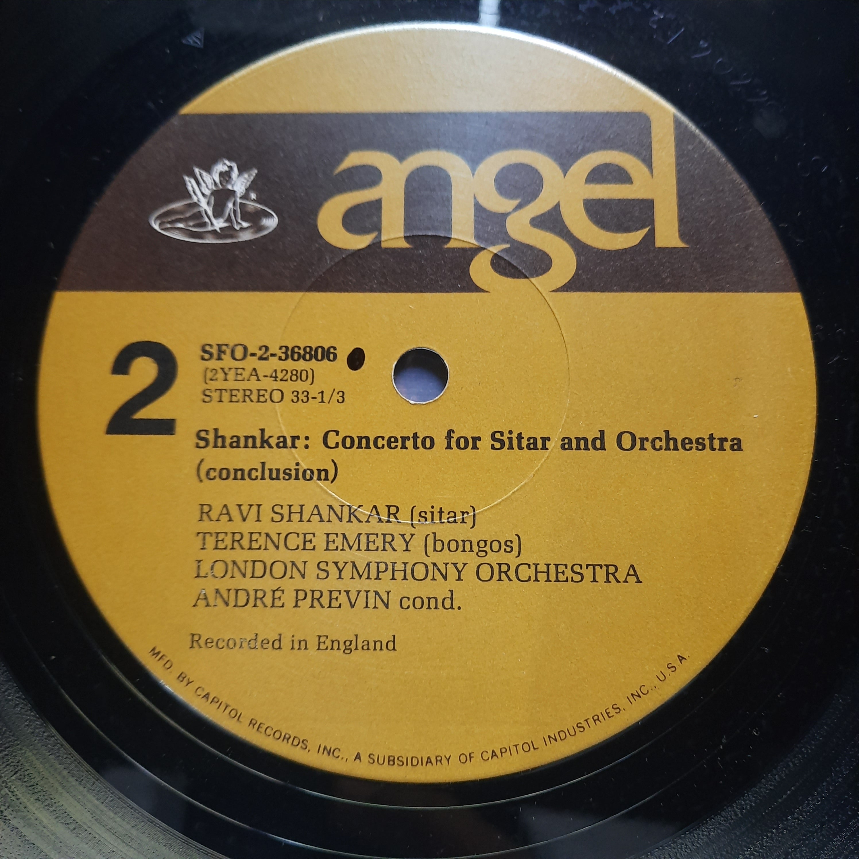 Ravi Shankar, André Previn, London Symphony Orchestra  - Shankar: Concerto For Sitar & Orchestra (Vinyl)
