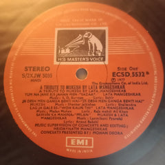 Mukesh & Lata Mangeshkar  - A Tribute To Mukesh By Lata Mangeshkar (Live Recordings Of Concerts In U•S•A• And Canada-August 1976 (Vinyl)