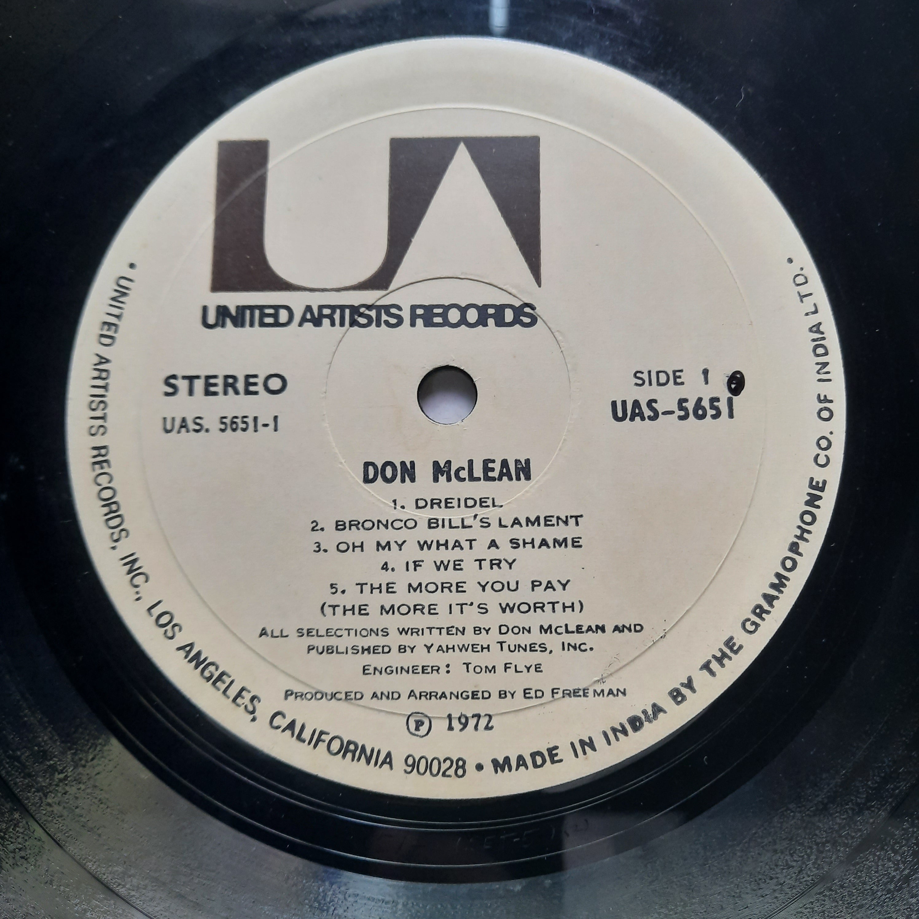Don McLean  - Don McLean (Vinyl)