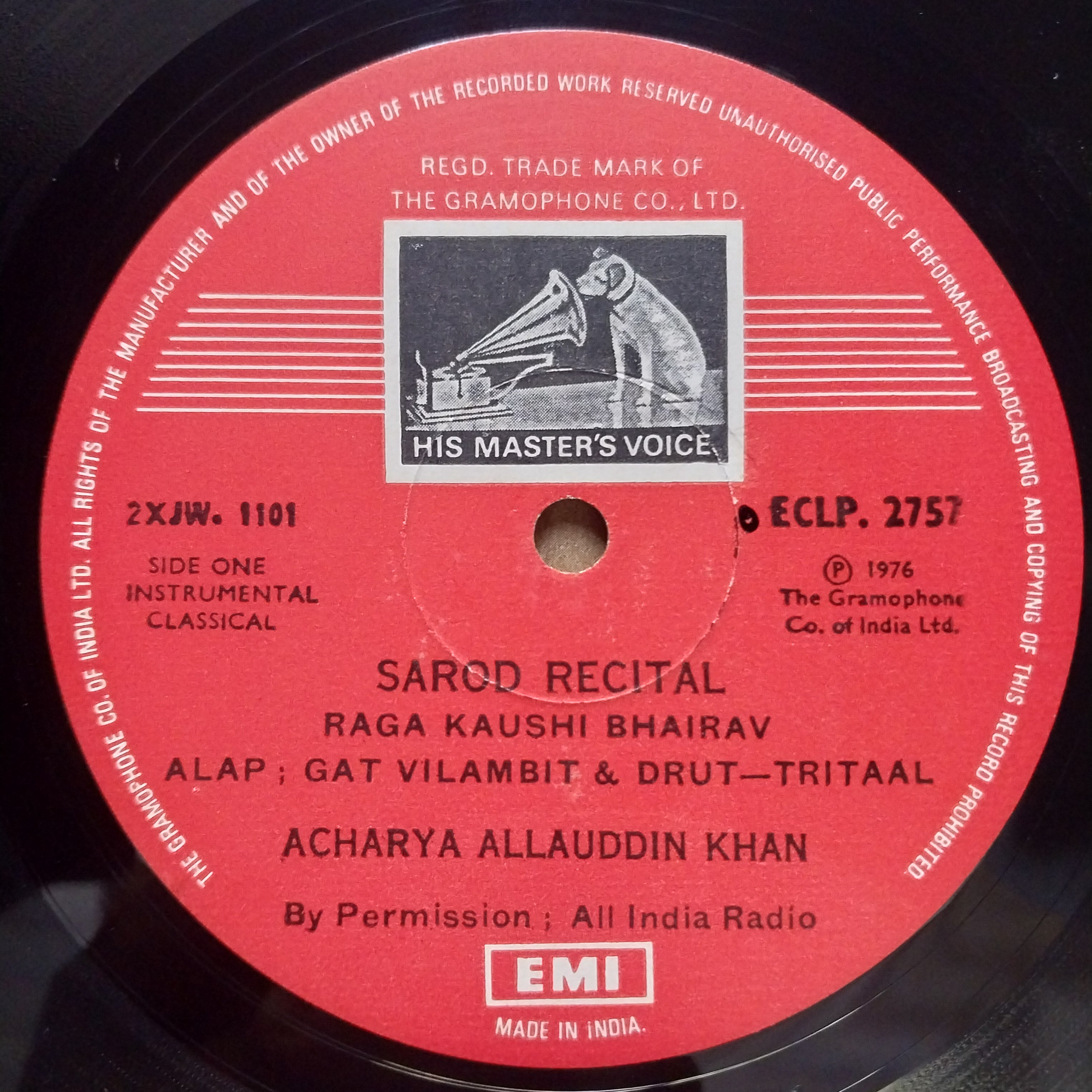 Acharya Allauddin Khan - Great Master Great Music (Vinyl)