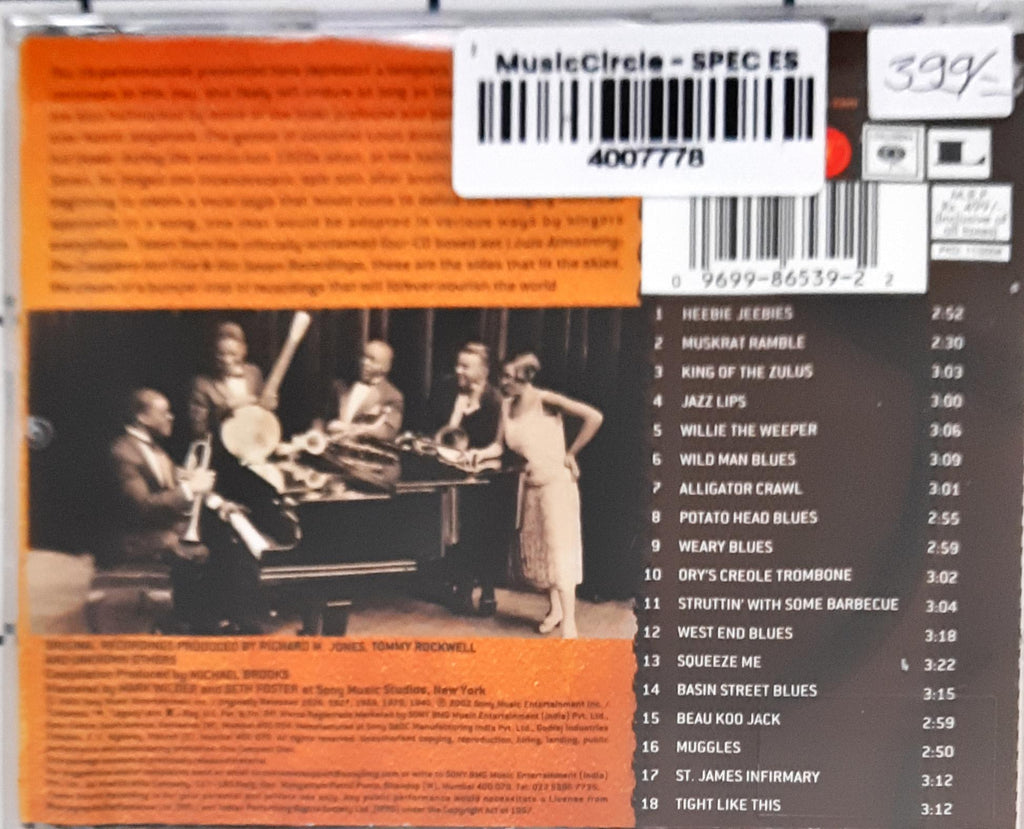Louis Armstrong  - The Best Of The Hot Five And Hot Seven Recordings (CD)