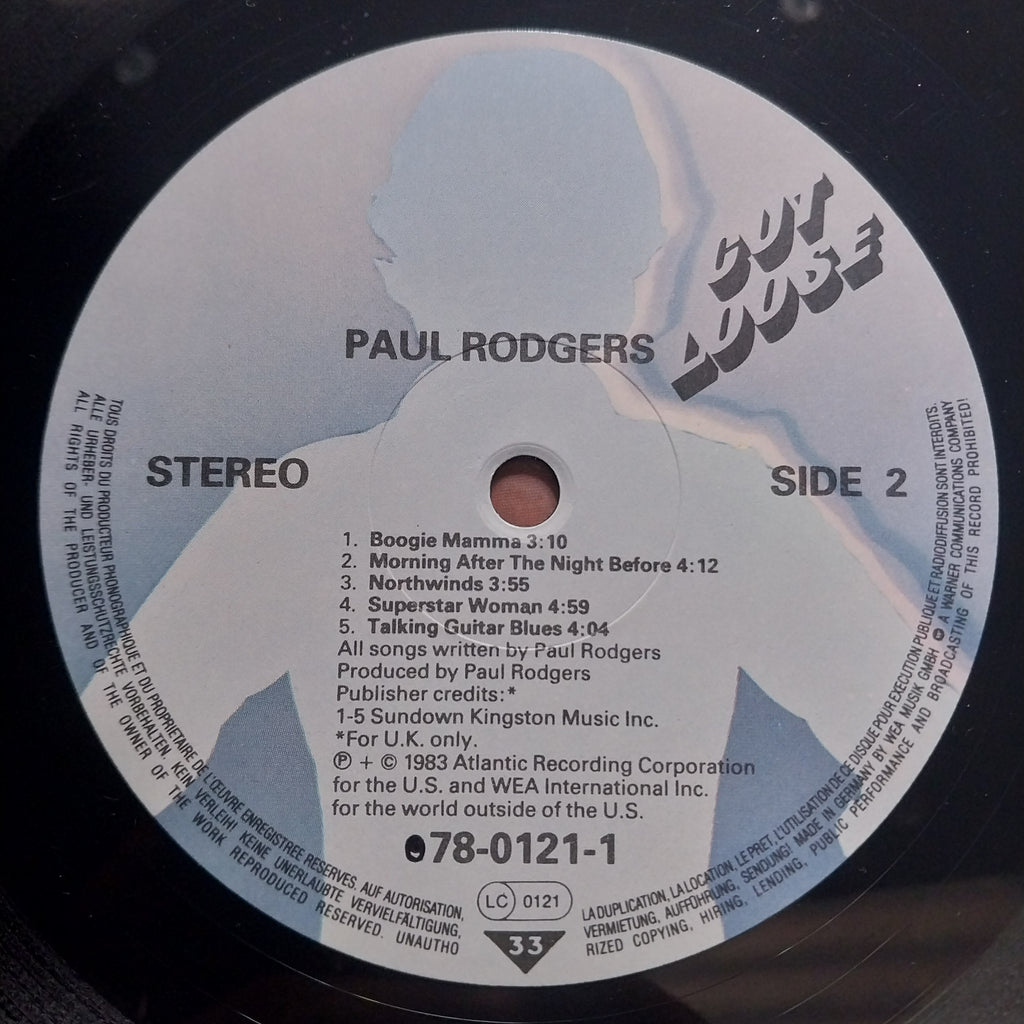 Paul Rodgers  - Cut Loose (Vinyl)