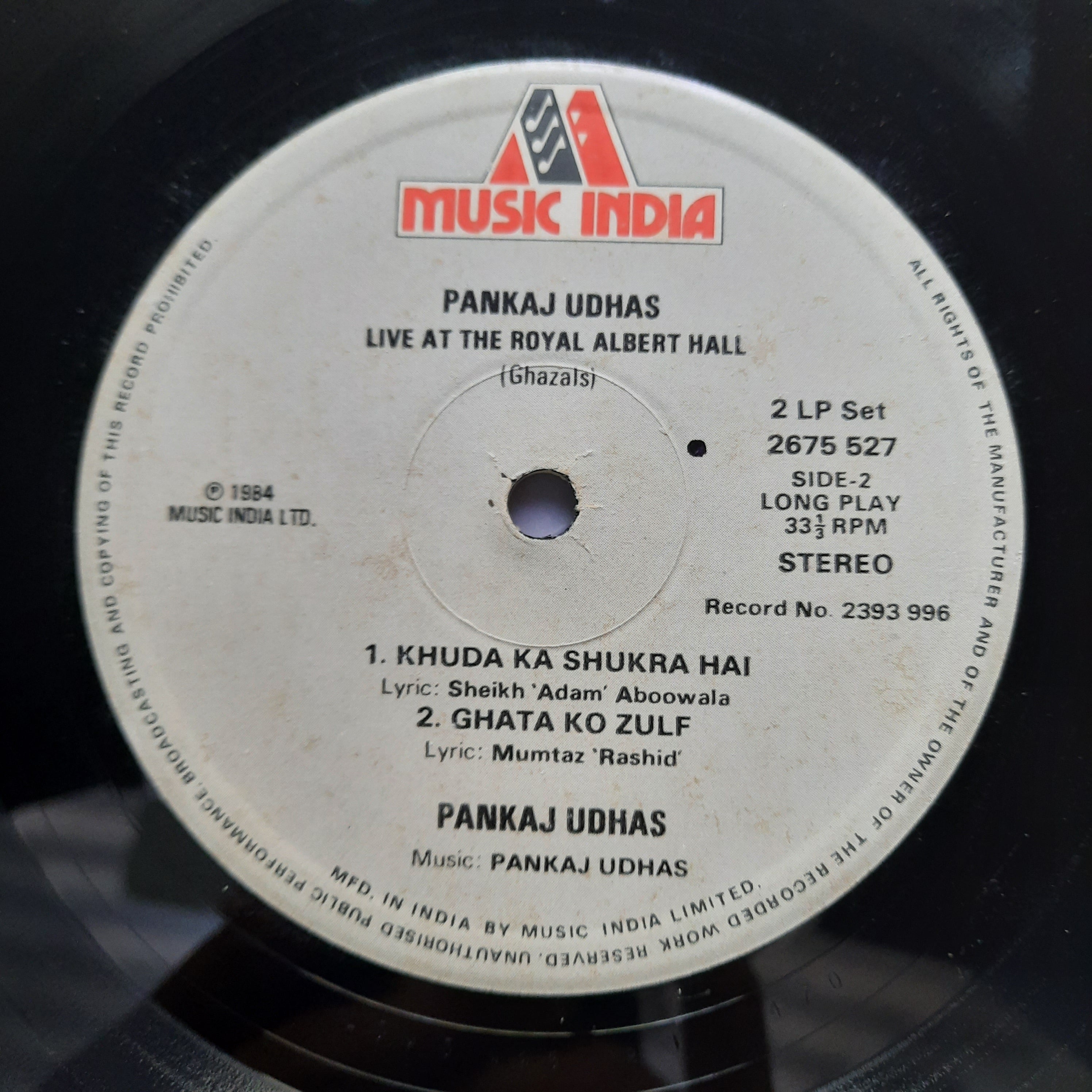 Pankaj Udhas  - Live At The Royal Albert Hall (Vinyl)
