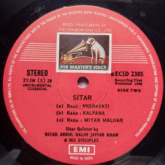 Abdul Halim Jaffer Khan  - Sitar Quintet (Vinyl)
