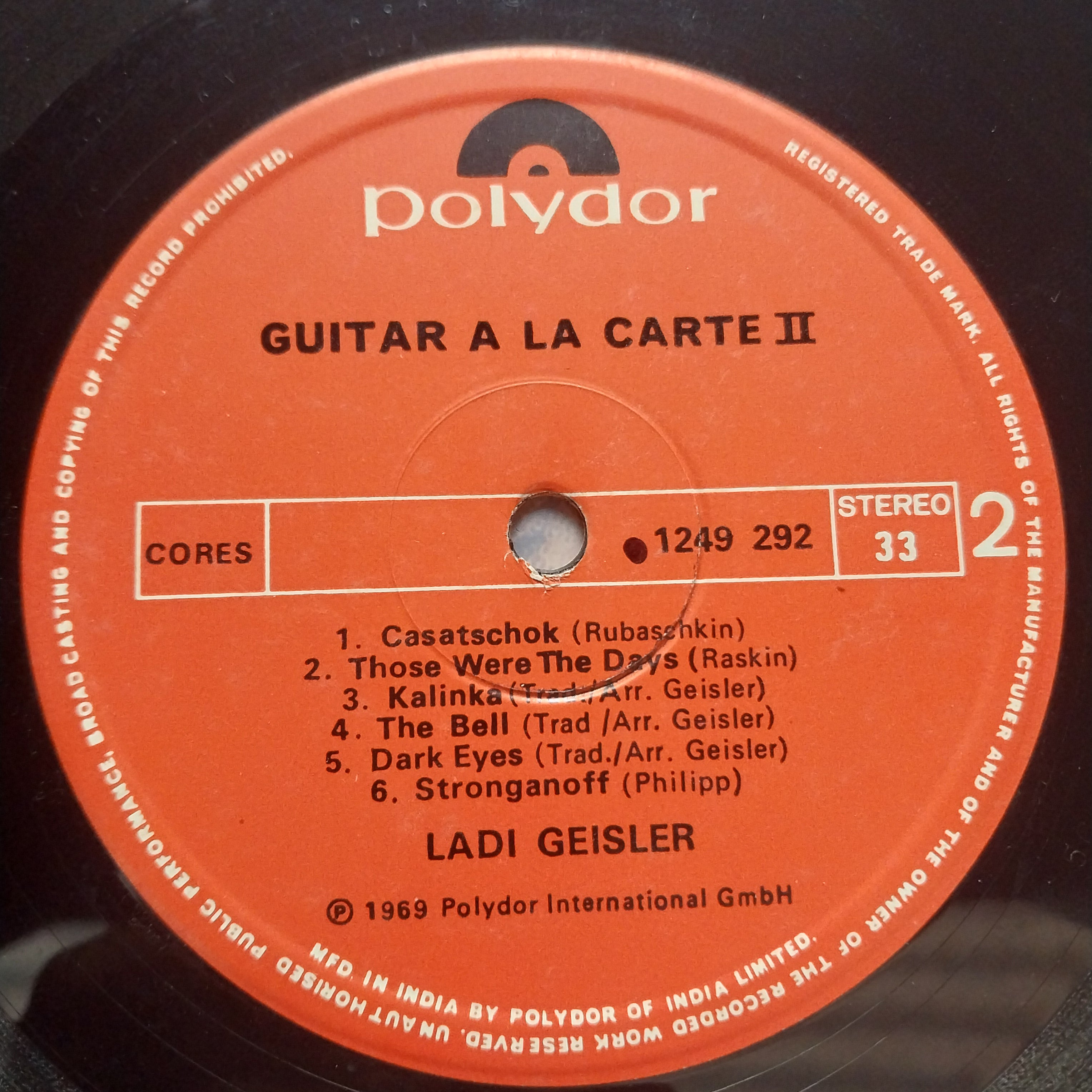 Ladi Geisler - Guitar Ala Carte  (Vinyl)