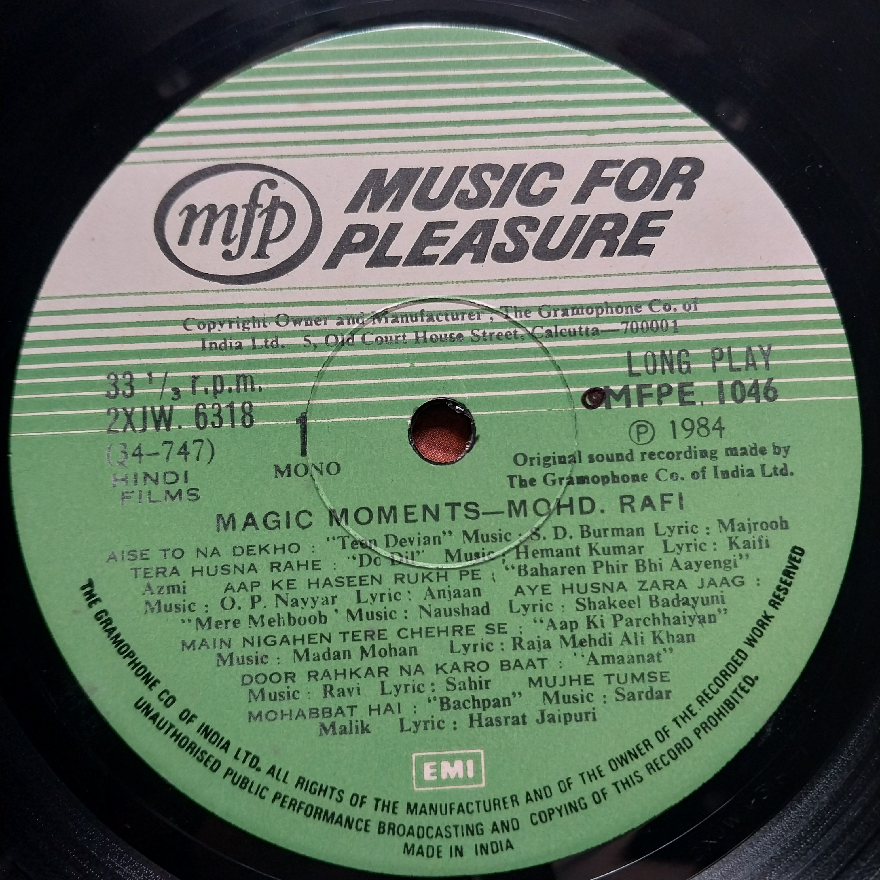 Mohd. Rafi - Magic Moments (Vinyl)
