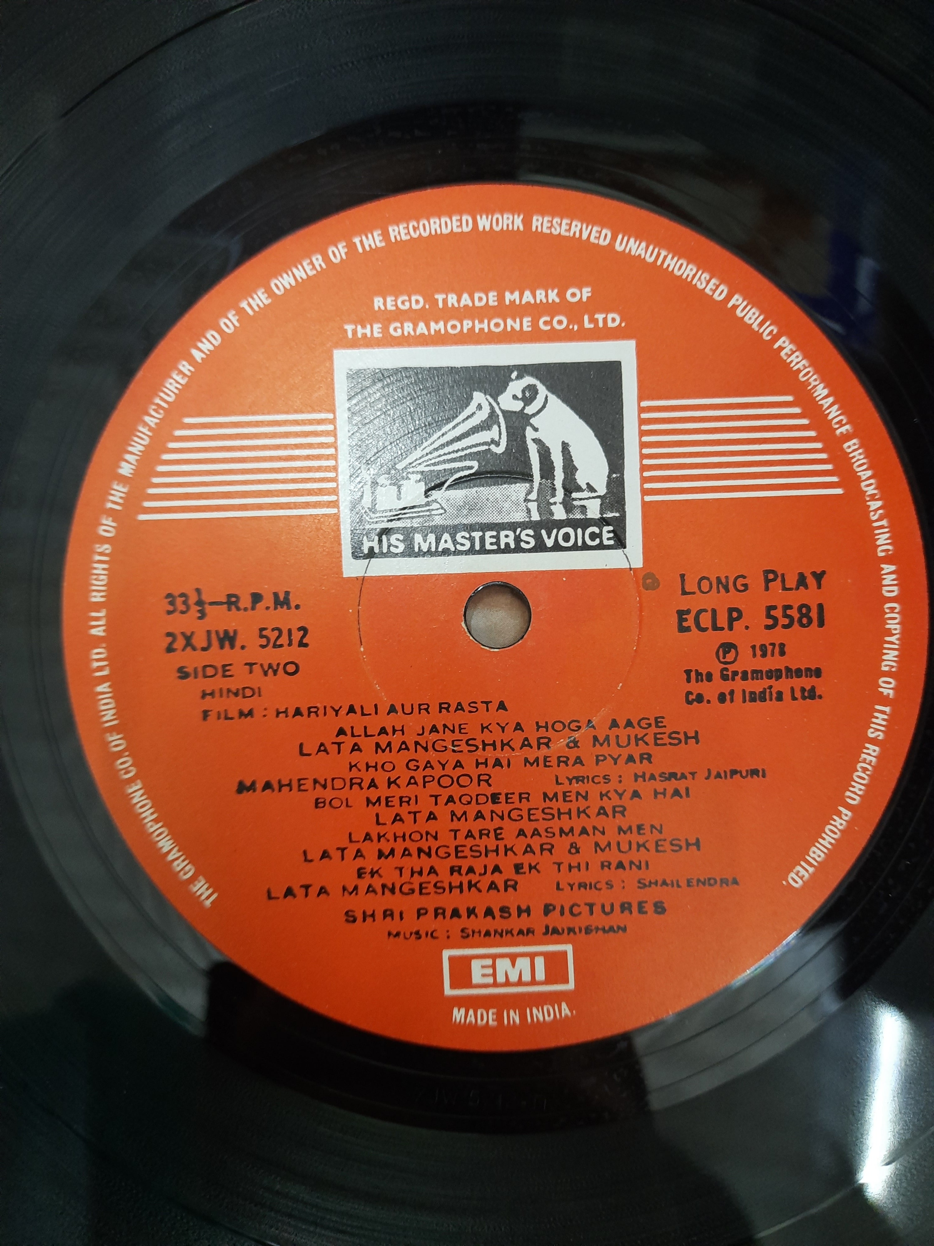 Shankar Jaikishan*, Shailendra, Hasrat Jaipuri  - Hariyali Aur Rasta (Vinyl)