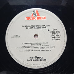 Lata Mangeshkar  - Gandhi - Favourite Bhajans By Lata Mangeshkar (Vinyl)