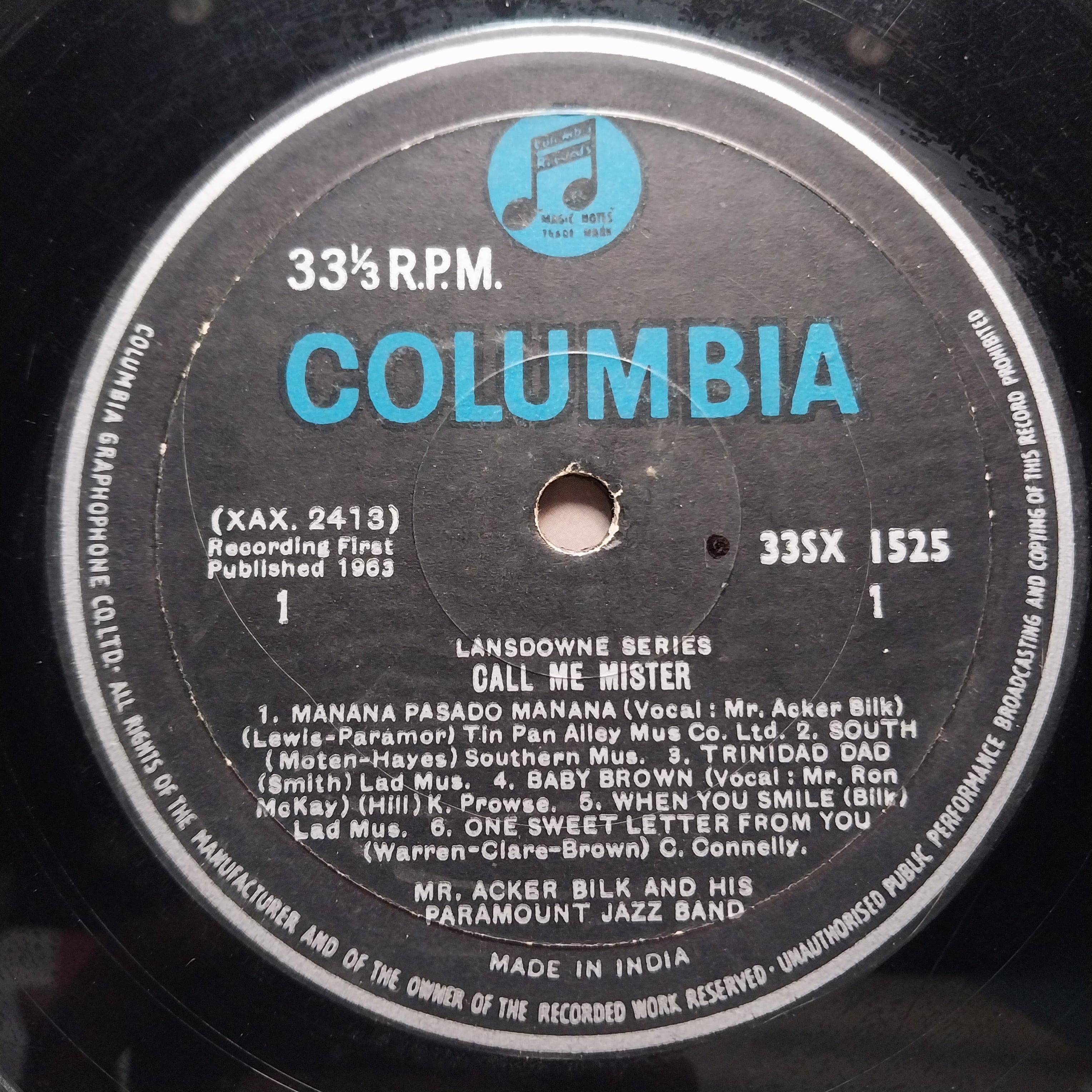 Mr Acker Bilk And His Paramount Jazz Band*  - Call Me Mister (Vinyl)