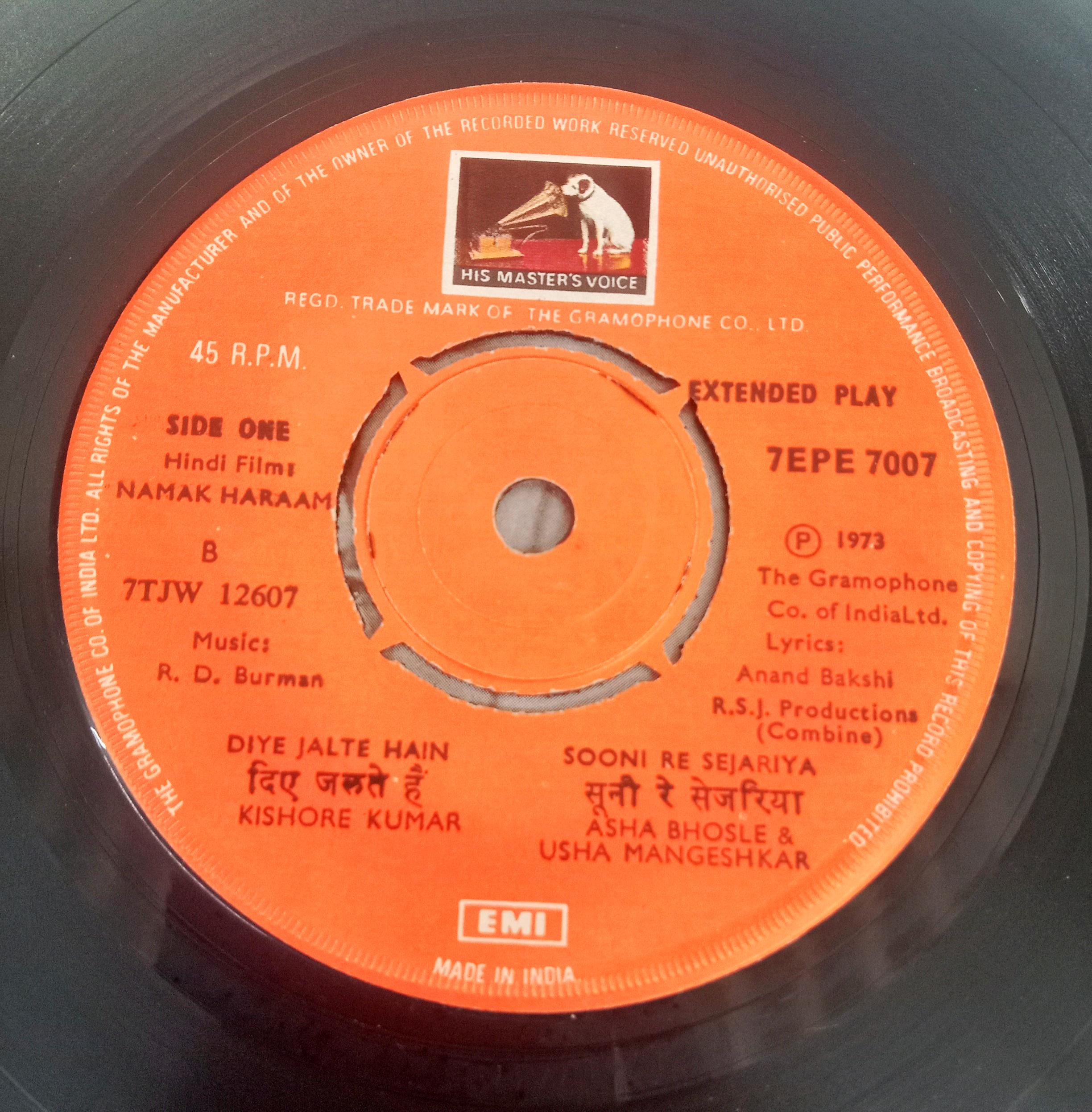 R. D. Burman -  Namak Haraam (45-RPM)