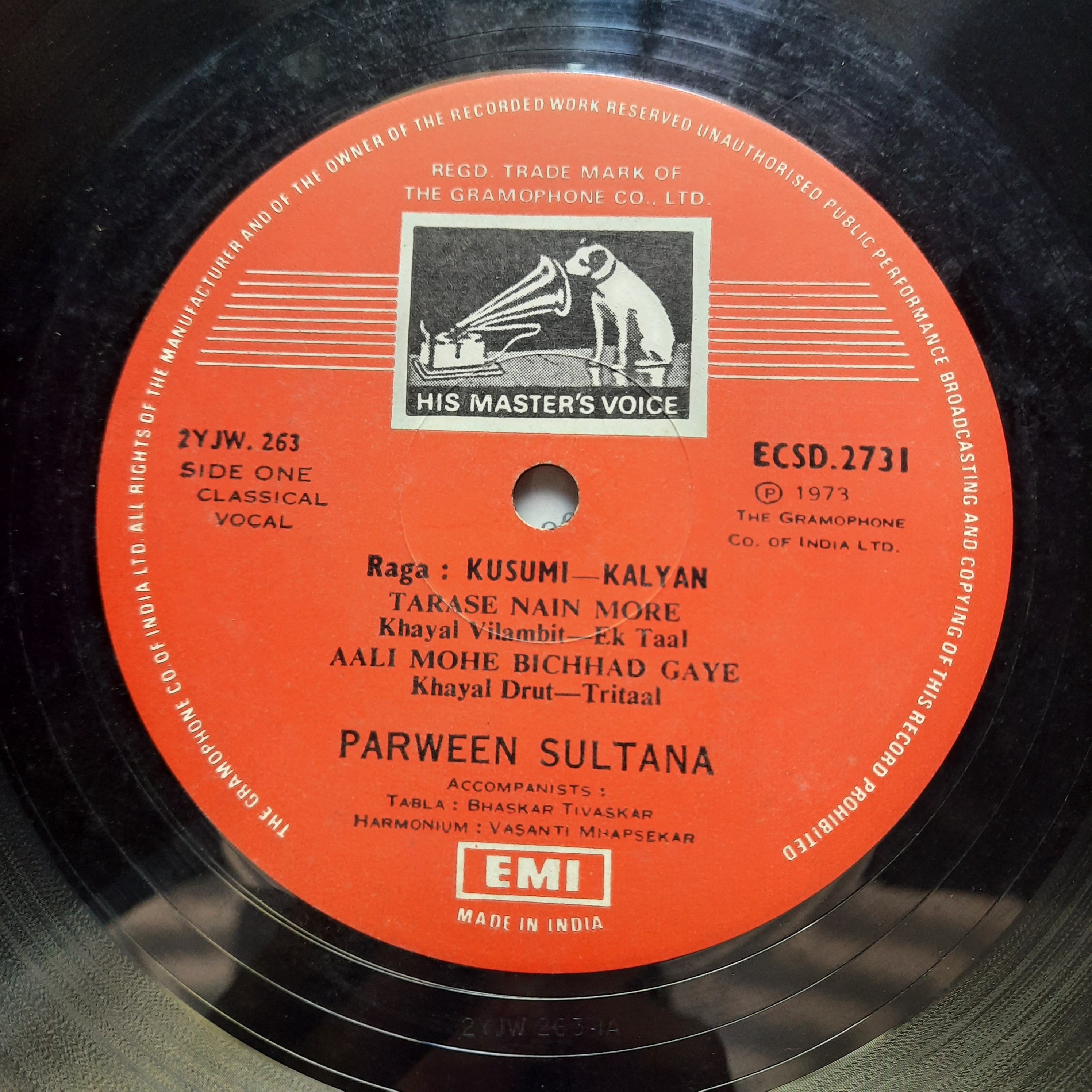 Parween Sultana  - Khayal & Thumri (Vinyl)