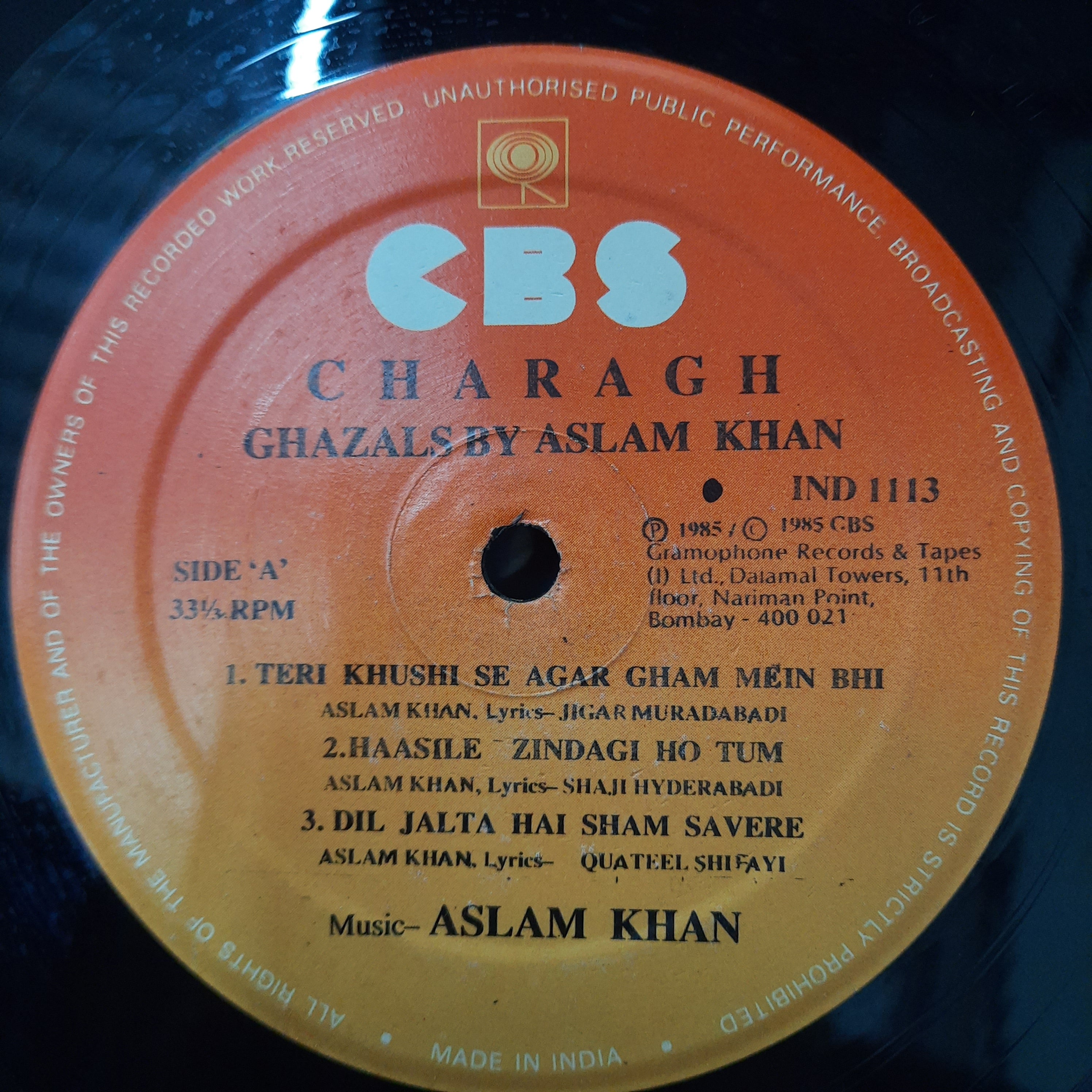 Aslam Temp Buy Aslam Khan - Charagh | Musiccircle – MusicCircle