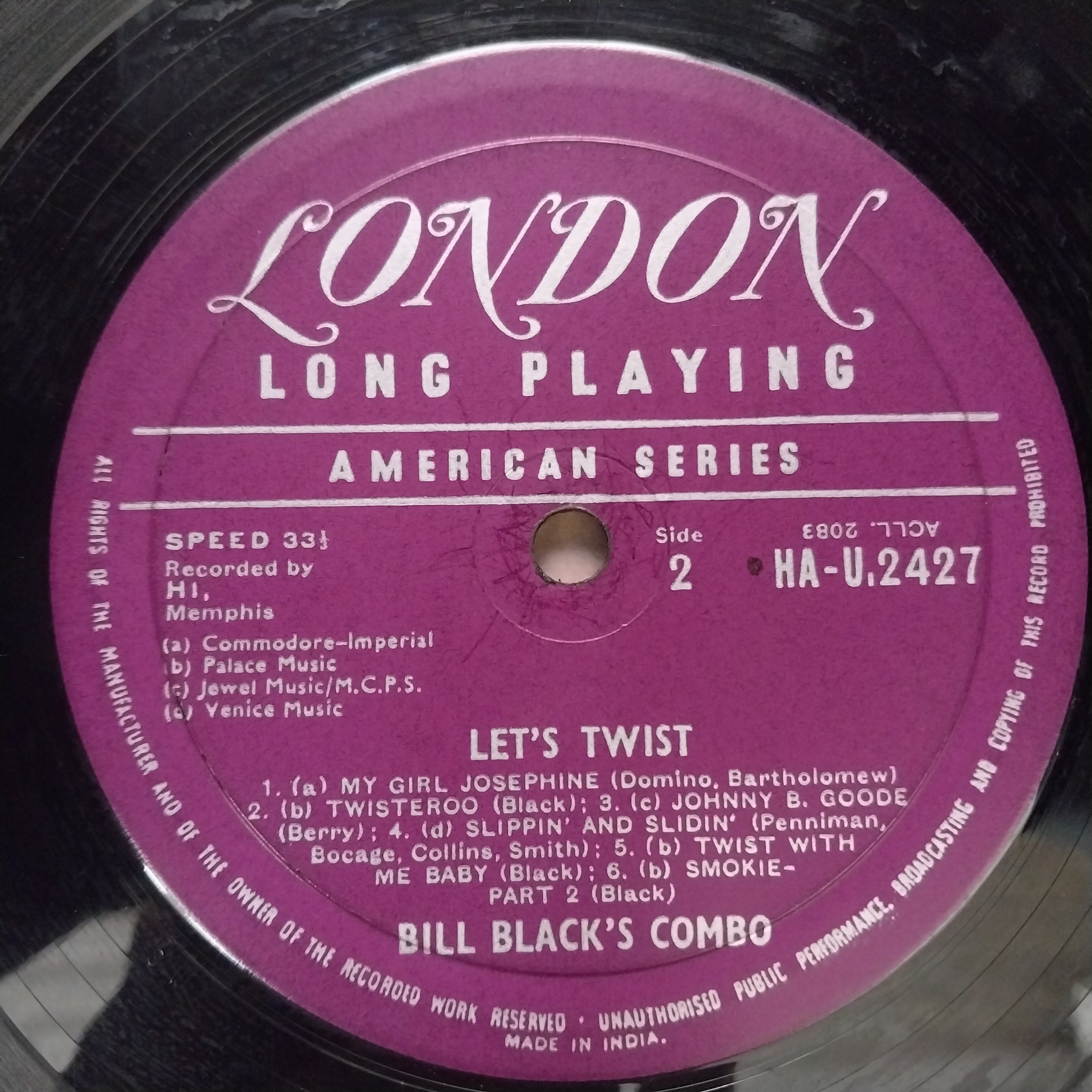 Bill Black'S Combo  - Let'S Twist (Vinyl)