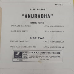 Lata Mangeshkar, Pt. Ravi Shankar -  Anuradha (45-RPM)