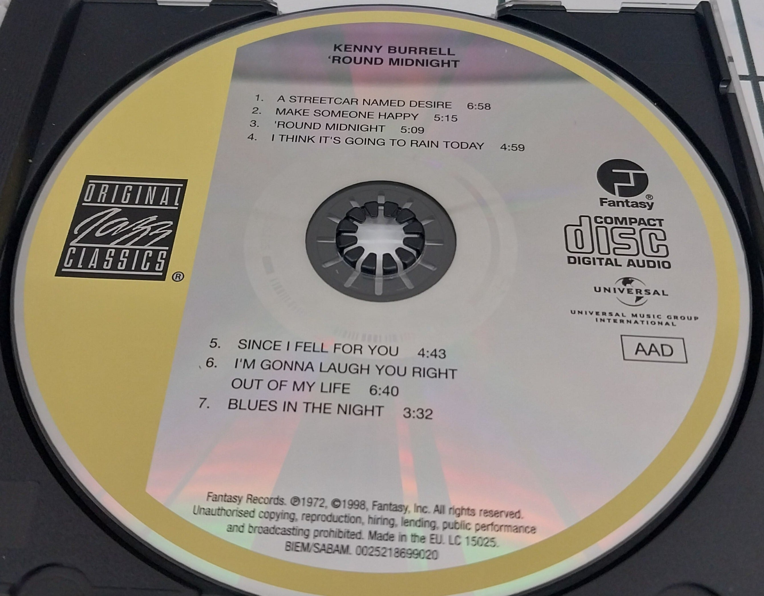 Kenny Burrell - 'Round Midnight (CD)