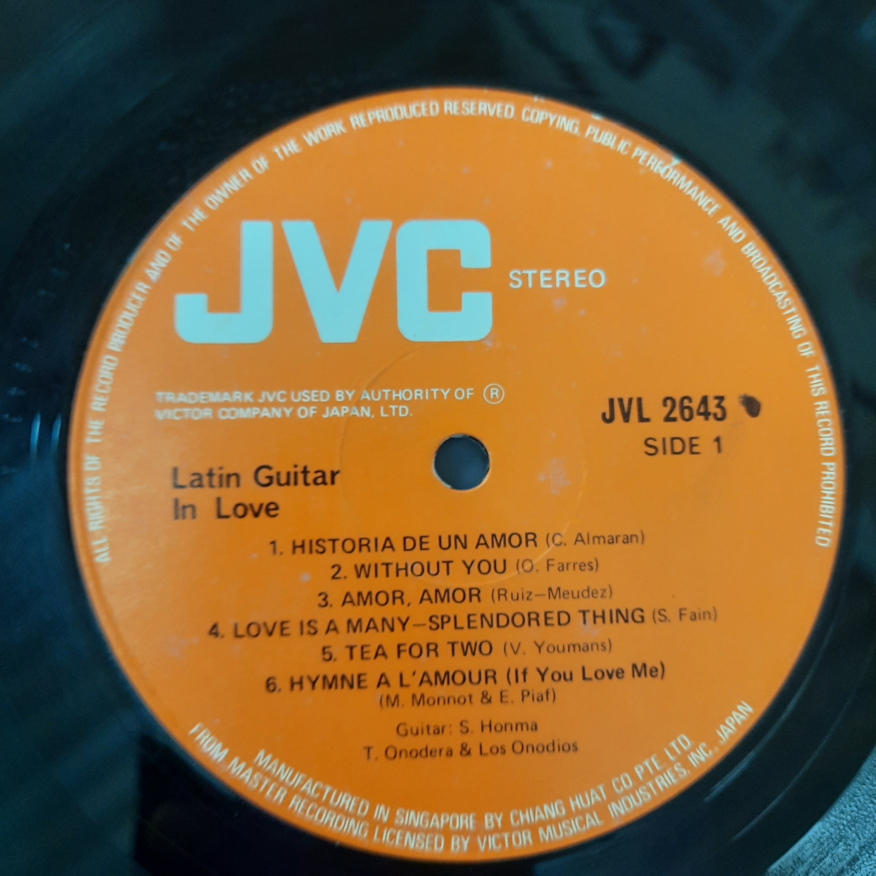 S.Honma - Latin Guitar In Love  (Vinyl)