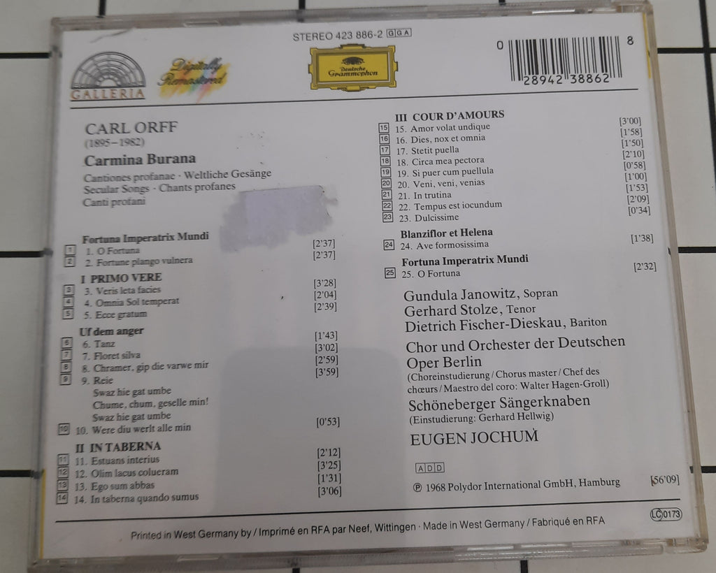 Carl Orff - Carmina Burana (CD)