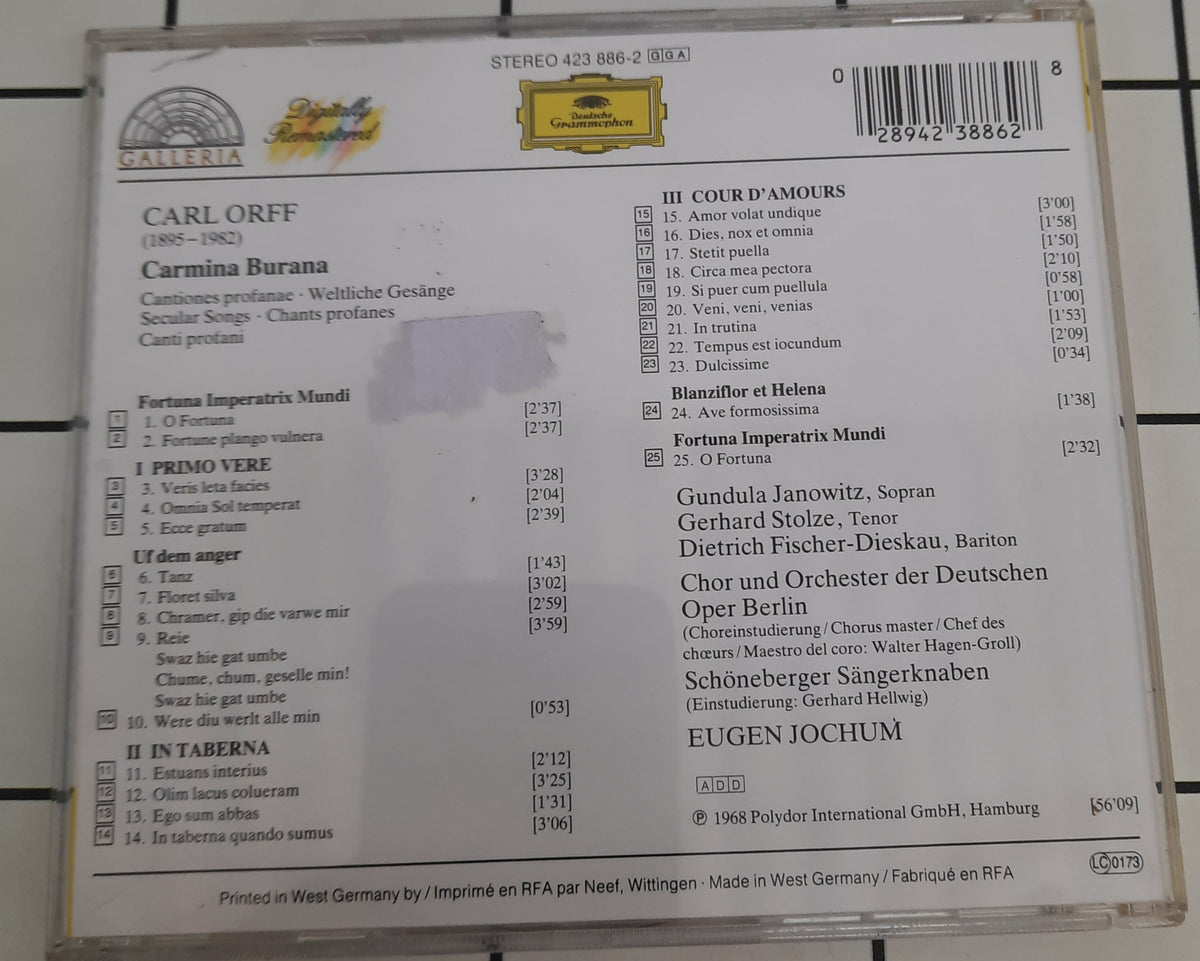 Carl Orff - Carmina Burana (CD)