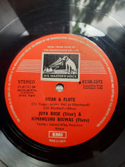 Jaya Bose And Himangshu Biswas  - Sitar & Flute (Vinyl)