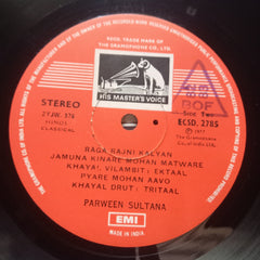 Parween Sultana  - Sings Rare Melodies (Vinyl)