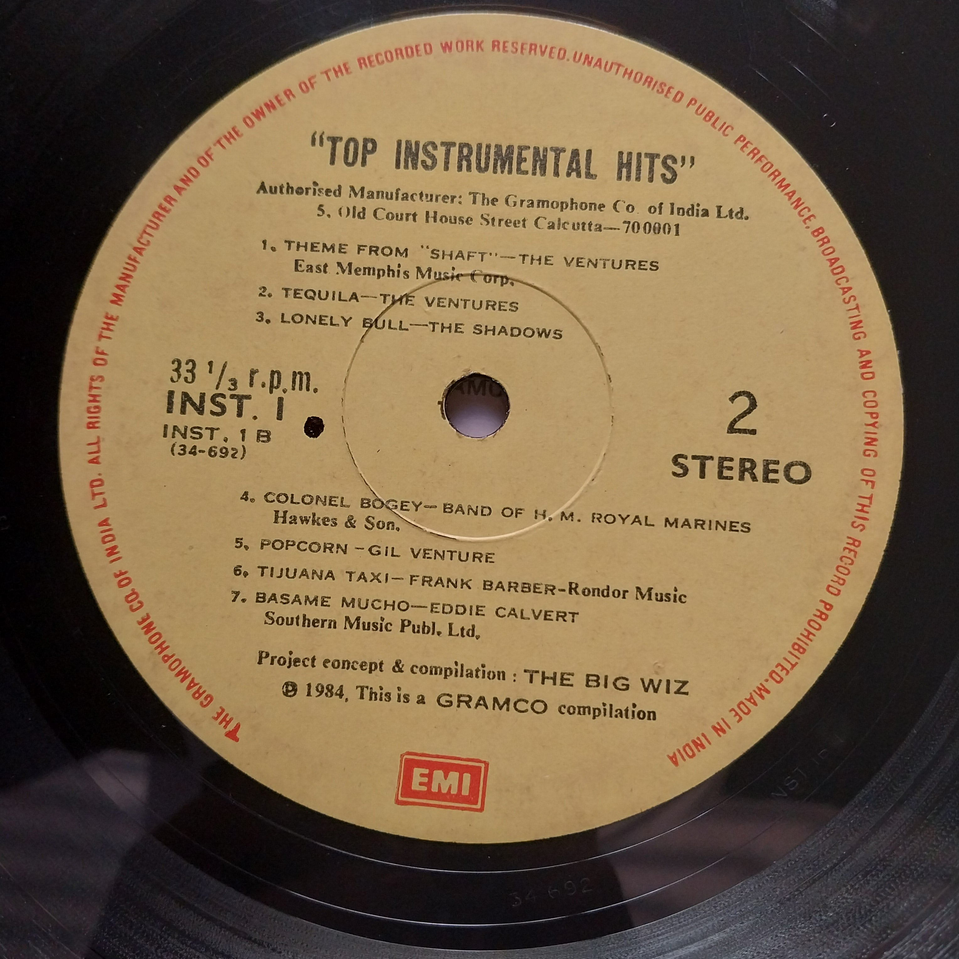Various  - Top Instrumental Hits (Vinyl)