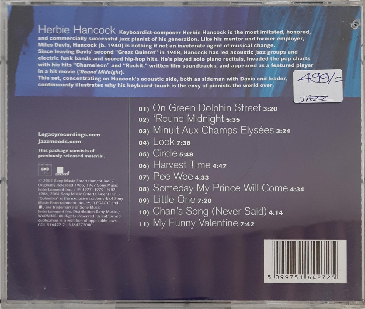 Herbie Hancock -  Jazz Moods - 'Round Midnight (CD)